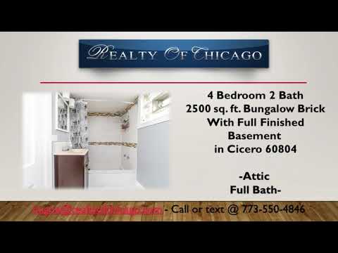 2 Bath house for sale in 1803 South 59th Avenue, Cicero, IL home video tour