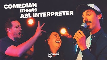 COMEDIAN meets ASL INTERPRETER and DEAF GIRL | Autotune Comedy | Morgan Jay