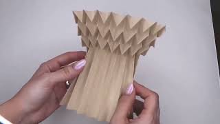 Origami Tessellation Herringbone آموزش اوریگامی تسلیشن برای معماران و طراحان