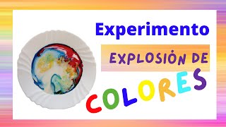Explosión de colores! Experimento casero y fácil para niños