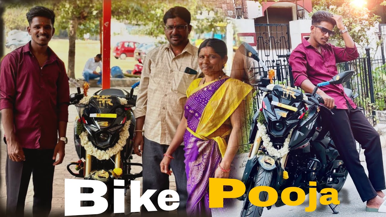 My New Bike pooja 🥳 #karmanghat #rameshvlogs 