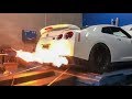 GTR shooting Flames on Mustang Dyno!!! FBO E85!