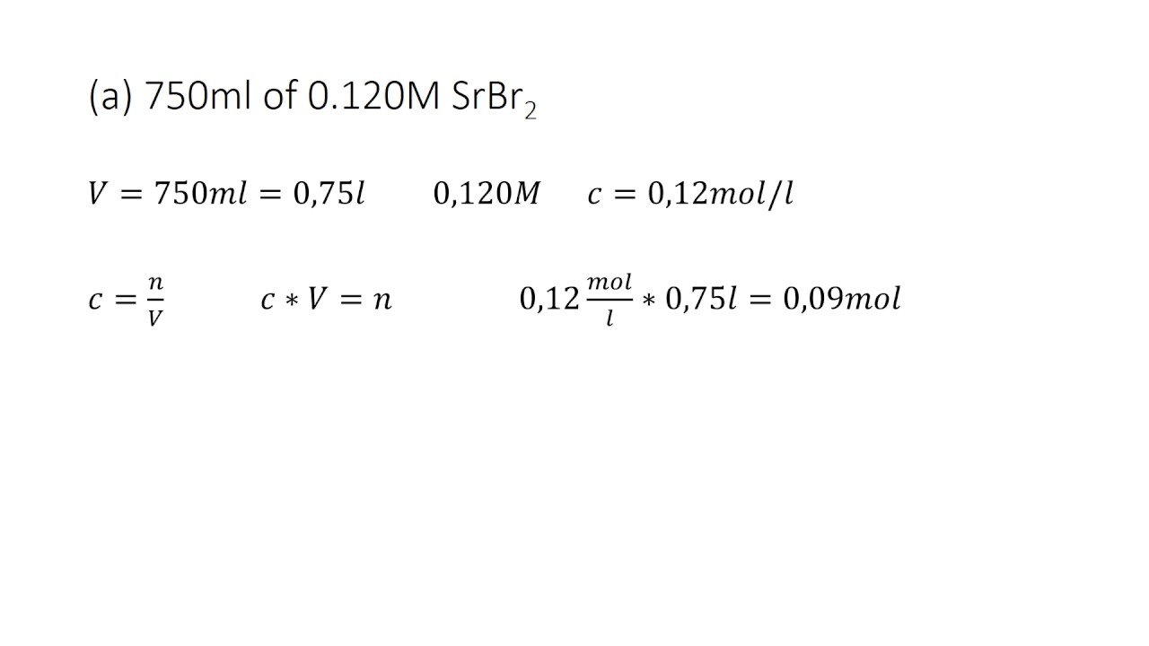 Calculating the number of moles of solute in aqueous solutions (28.28)