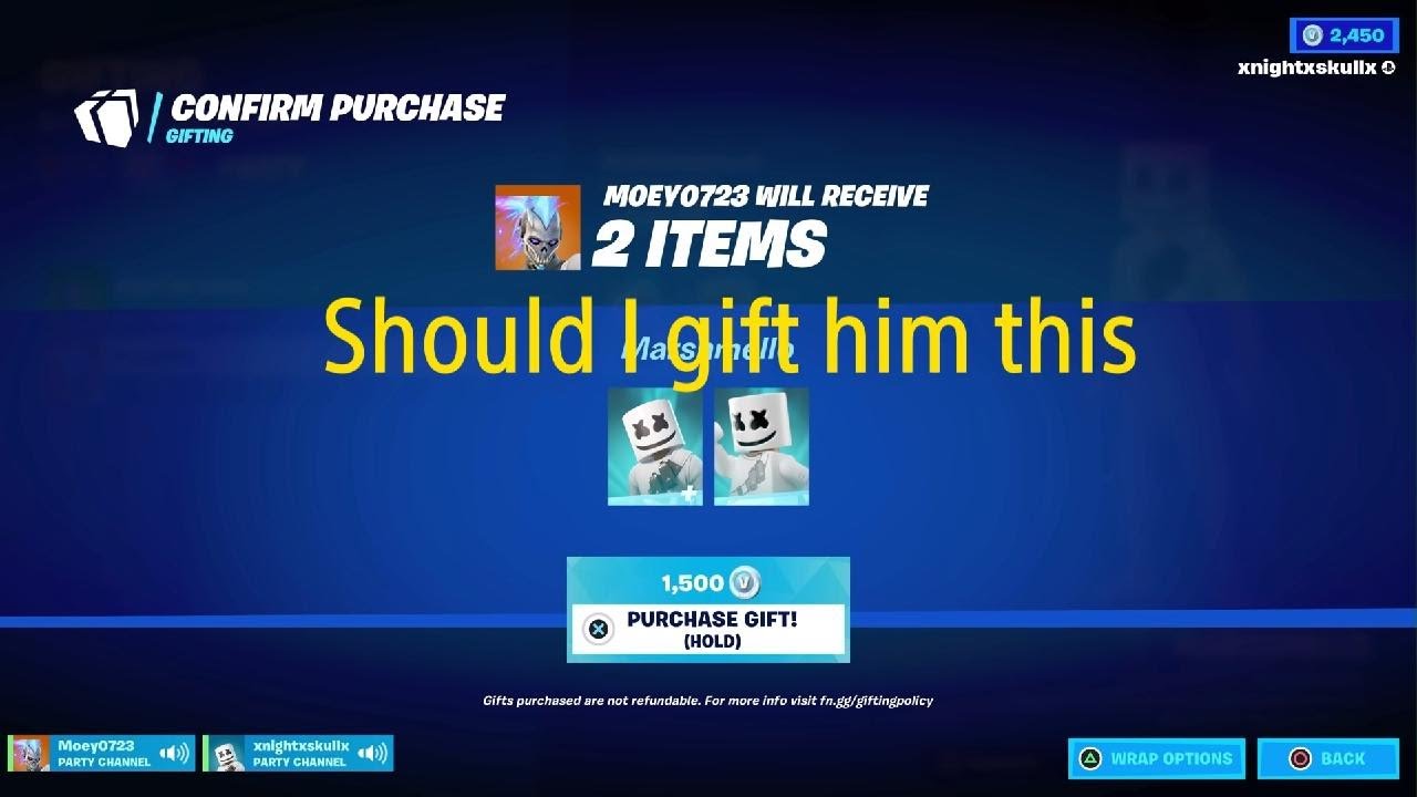 Gifting this kid a skin if we win!!