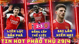 TIN ARSENAL 29\/4: HAVERTZ LIÊN TỤC GHI BÀN, SAKA ĐẲNG CẤP THẾ GIỚI, ARS THẮNG ĐẸP MẮT CẠNH TRANH MC