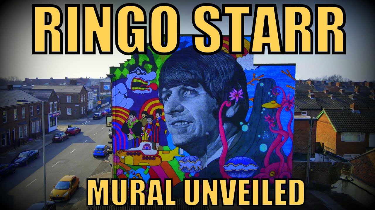 Ringo Starr Mural Unveiled On The Side Of The Empress Pub,Liverpool The
