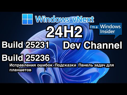 WINDOWS INSIDER / WINDOWS VNEXT BUILD 25231 - 25236 (DEV 24H2)