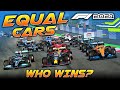 WHAT IF THE WHOLE F1 GRID HAD EQUAL CARS! WHO WOULD WIN?! | F1 2021 Game Experiment