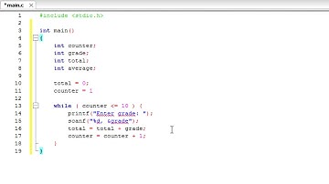 4 - C program to find average of ten scores / counter-controlled repetition