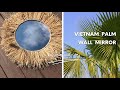 Palm leaf mirror kpm12  king craft viet