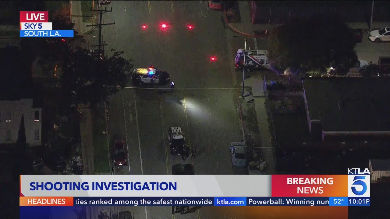 Shooting investigation underway in South Los Angeles - YouTube