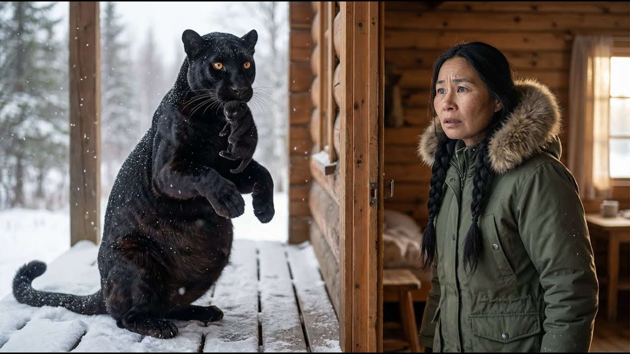 Pregnant Black Panther Knocks Ranger's Door -75°C Yakutia Crying for Help–What Happened Is SHOCKING