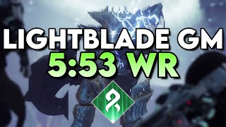 Lightblade Grandmaster in 5:53 (Platinum, WR)