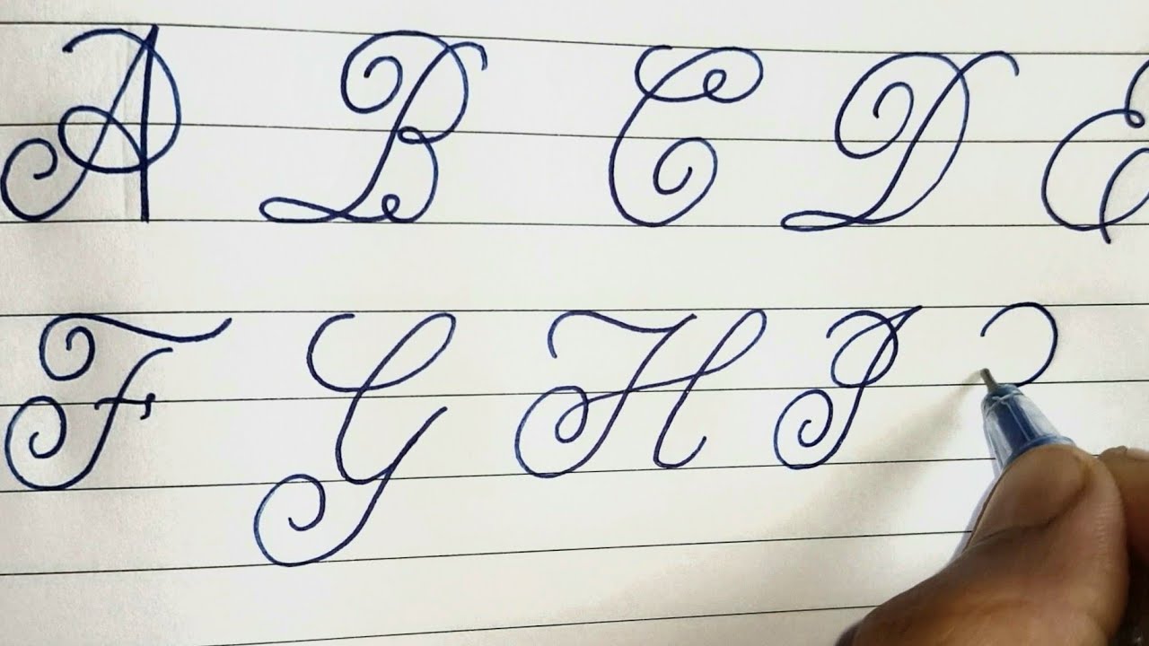 Cursive Letters Fancy