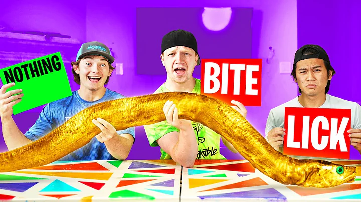 EXTREME Bite, Lick Or Nothing Food Challenge! *GRO...