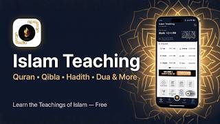 Islam Teaching App – Quran, Qibla, Prayer Times, Hadith & Dua (Free Islamic App) screenshot 1