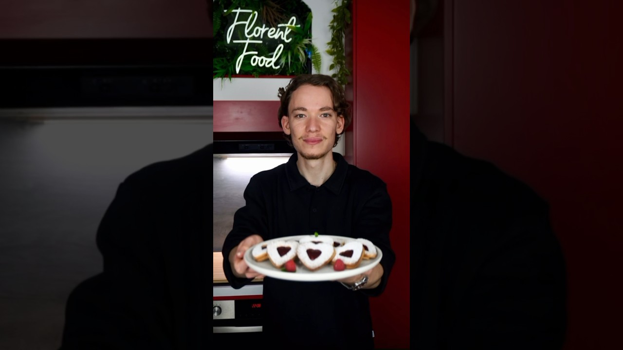 Печенье с сердечками ❤️🍓 ​​