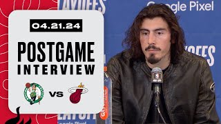 Jaime Jaquez Jr. Postgame Interview | Boston Celtics vs. Miami HEAT | April 21, 2024