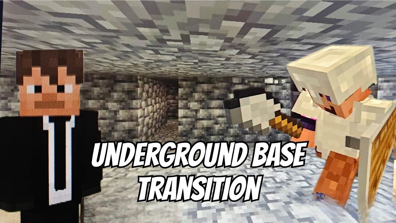 Underground base transition minecraft ep 1 - YouTube