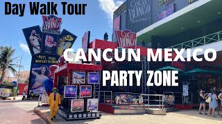 🇲🇽 CANCUN MEXICO PARTY ZONE Day Walk Tour 2022 by Cancun Insider 216 views 1 year ago 5 minutes, 22 seconds