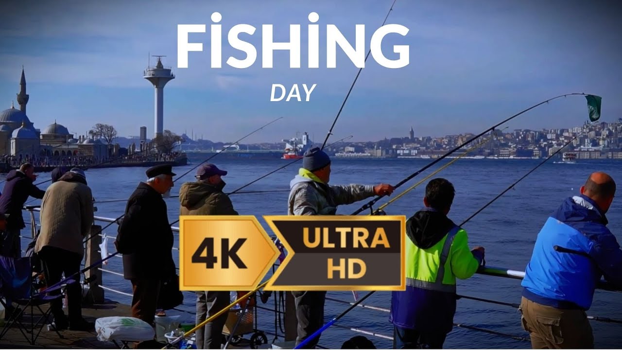 Calm Fishing Day at Bosphorus İstanbul