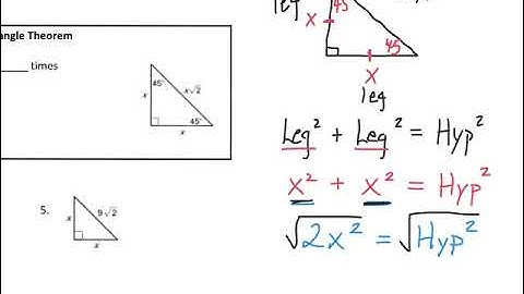 Special Right Triangles Part 2 (Section 7.4)