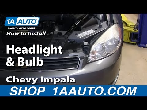 How to Replace Headlight 06-13 Chevy Impala Sedan