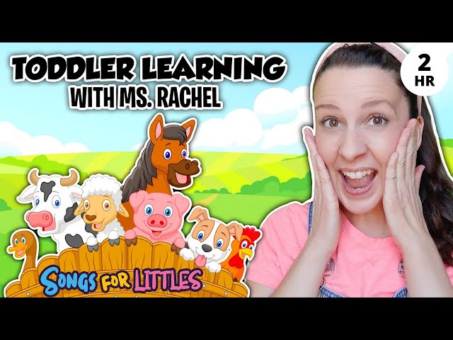 Learn Animals with Ms Rachel for Toddlers - Animal Sounds, Farm Animals, Nursery Rhymes u0026 Kids Songs class=