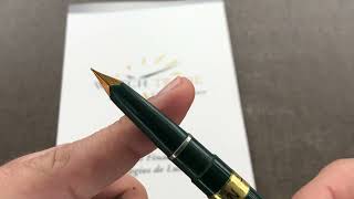 Caneta Tinteiro Pilot Cn 77 G2 Corpo Em Resina Na Cor Verde Pena Inada Pilot