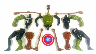 Assemble toys Venom, hulksmash Vs sirenhead Avengers toys