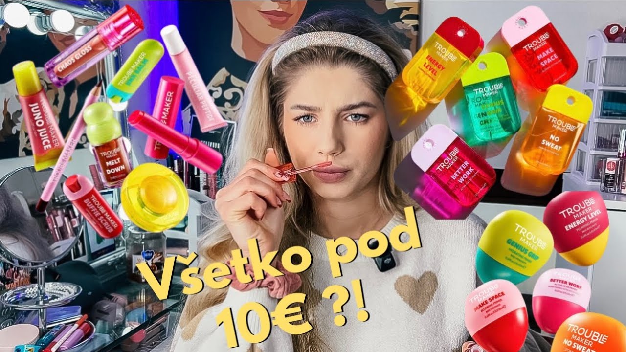 TEST NOVEJ KOZMETIKY v DROGÉRII 😱 Trouble Maker HIT alebo TOTAL FAIL?