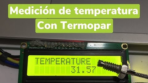 TEMPERATURA CON TERMOCUPLA TIPO K Y MAX6675 ARDUINO