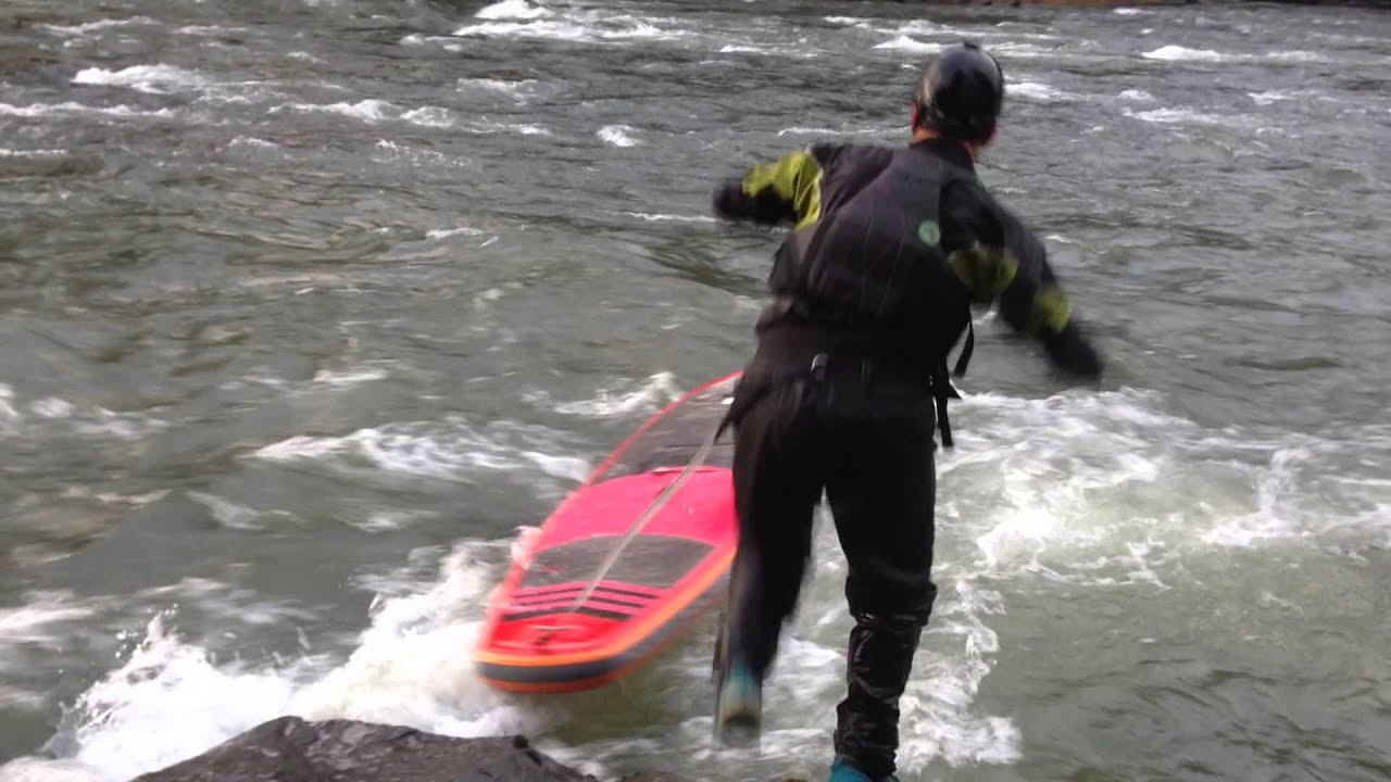 SUP Rock Jump on the Hood River YouTube