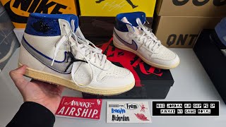 Nike Jordan Air Ship Pe Sp Awake Ny Game Royal - On Feet And Check - Nice 85%