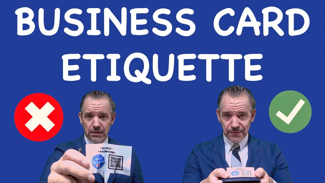 Japanese business etiquette exchanging business cards YouTube