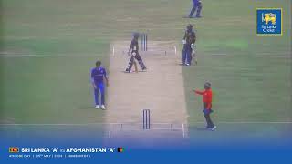 Sonal Dinusha 78 against Afghanistan &#39;A&#39; | Afghanistan &#39;A&#39; tour of Sri Lanka 4th One Day