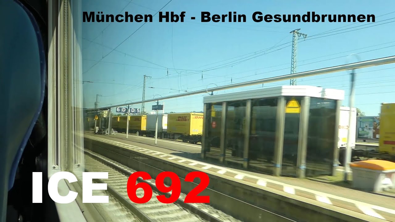Abstecher nach Westen: ICE 692 Mitfahrt München Hbf - Berlin-Gesundbrunnen über Stuttgart, Frankfurt