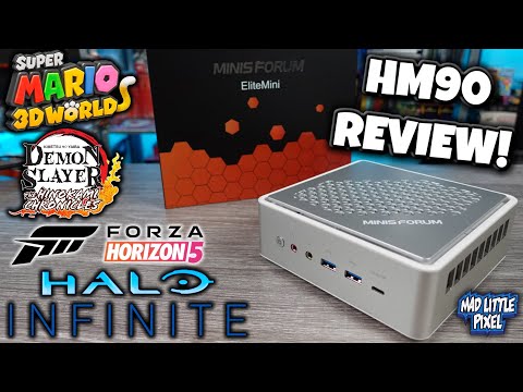 The Minisforum EliteMini HM90 Ryzen 9 Mini PC! EMULATION & PC Gaming MINI BEAST!