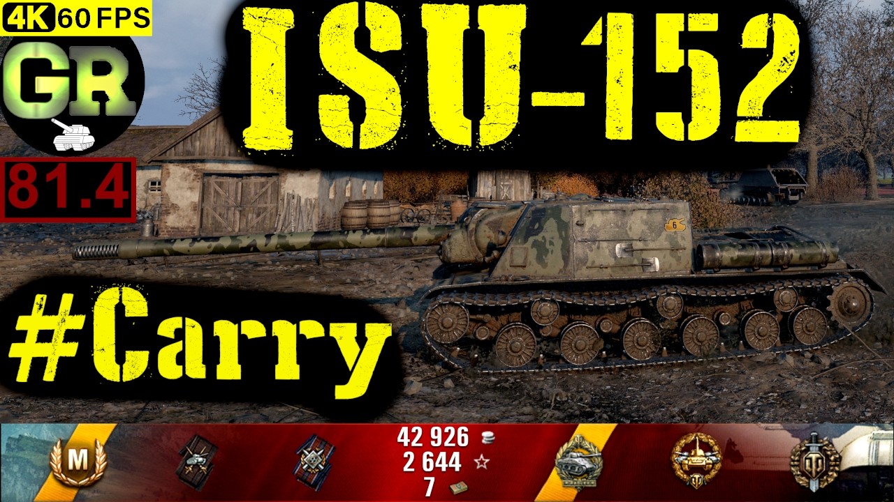 World of Tanks ISU-152 WoT Replay - 8 Kills 6.4K DMG(Patch 1.4.0)