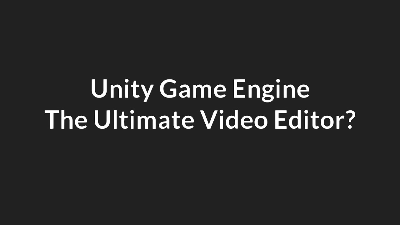 Making Youtube Videos With Unity