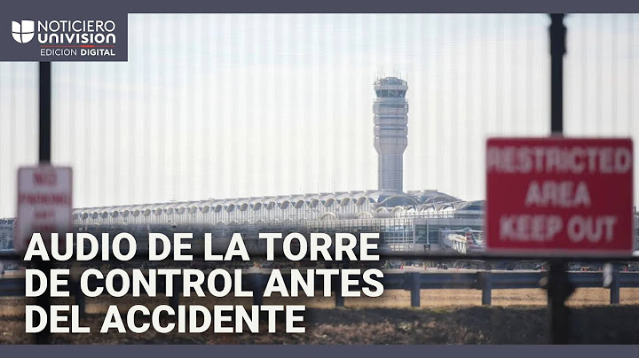 Revelan audio entre la torre de control y el helicóptero segundos antes del accidente aéreo en DC