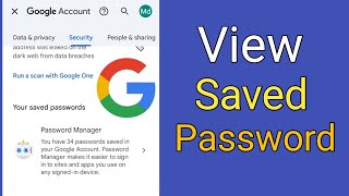 how to find save passwords on your Google account 2024