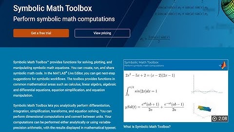 Module 1: Solve differential equation using symbolic math toolbox