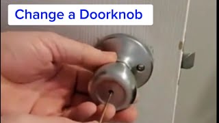 How to Change a Doorknob