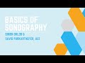 Late summer school 2021 basics of sonography