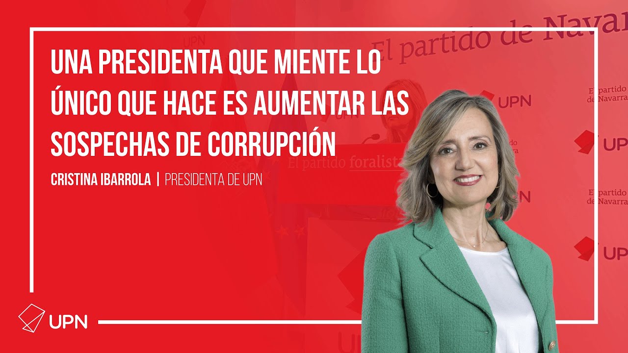 RUEDA DE PRENSA - Cristina Ibarrola - Chivite miente y las sospechas de corrupción aumentan