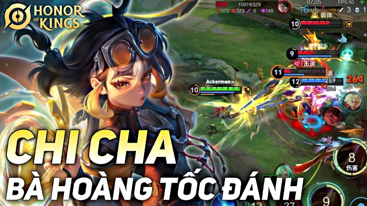 [ HONOR OF KINGS / VGVD ] CHI CHA - QUẨY CỰC SUNG CÙNG ĐẤU SĨ ỔN ĐỊNH TỐC ĐÁNH CỰC GẮT