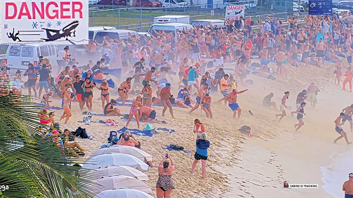 20 Crazy JET BLASTS 🤣💨✈️  1 year Maho Beach Cam
