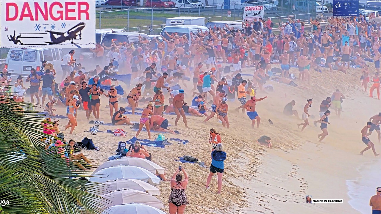 20 Crazy JET BLASTS 🤣💨✈️  1 year Maho Beach Cam