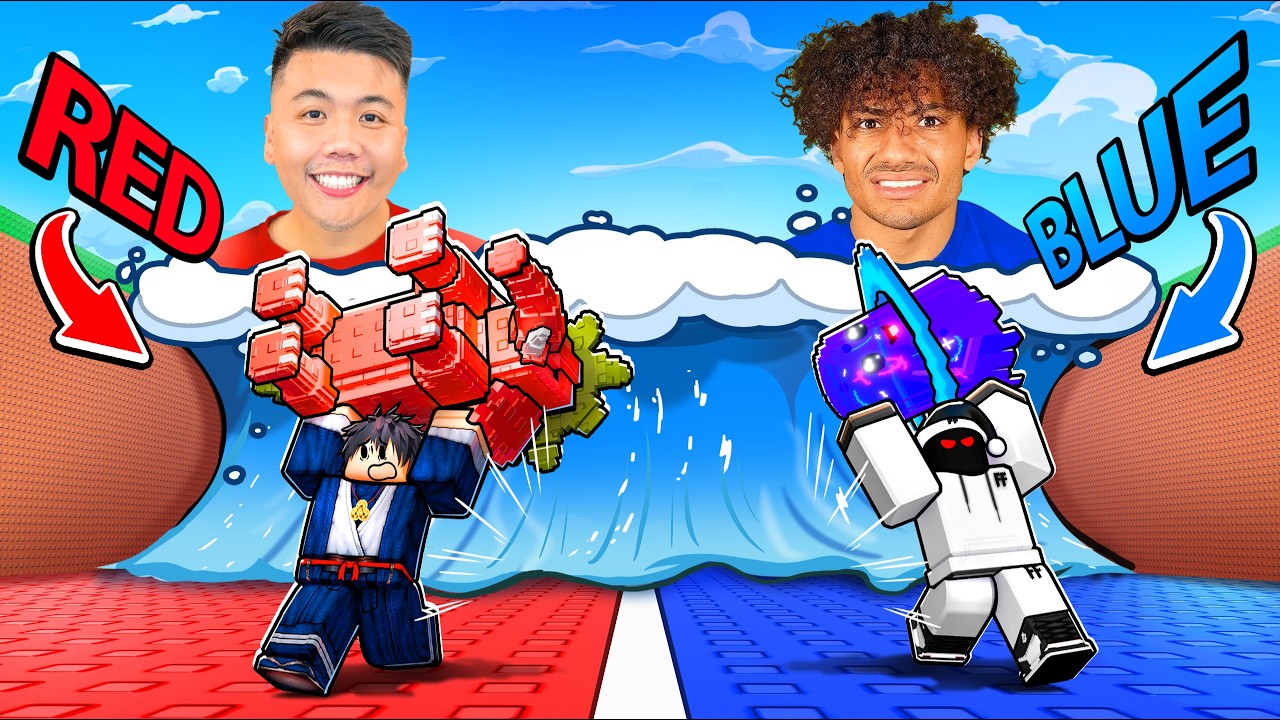 RED Vs BLUE In Escape Tsunami For Brainrots (Ft Foltyn)